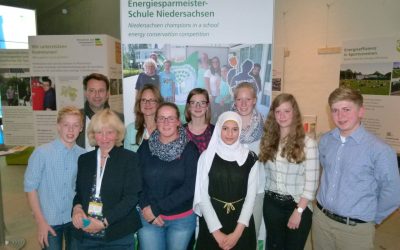 Schülerdelegation der Gesamtschule Schinkel auf der Internationalen Kommunalen Klimakonferenz in Hannover