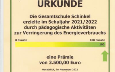 GSS als Energiesparschule prämiert